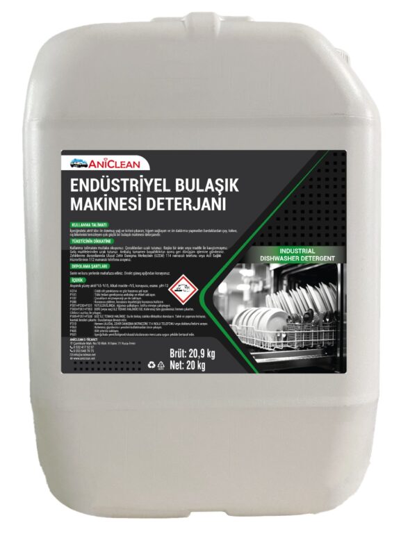 ANİCLEAN ENDÜSTRİYEL BULAŞIK MAKİNESİ  DETERJANI 20 KG