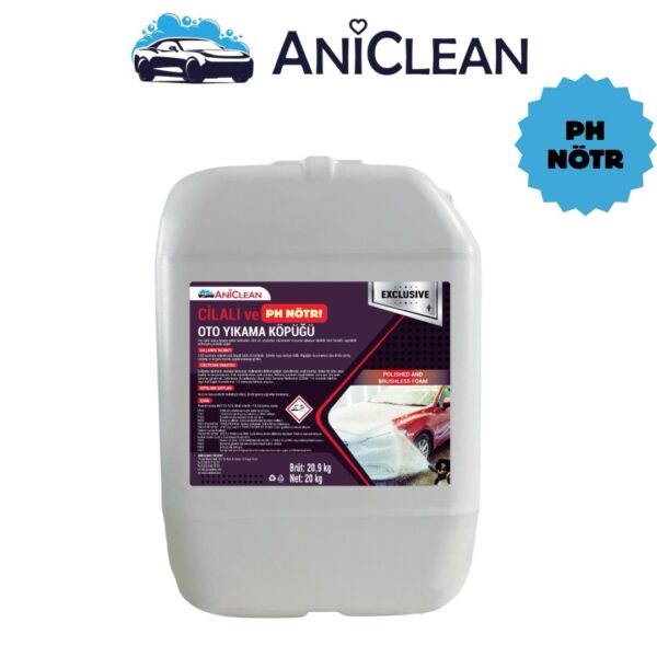 “Aniclean pH Nötr Cilalı Oto Yıkama Köpüğü – Temizlik ve Koruma Bir Arada!”